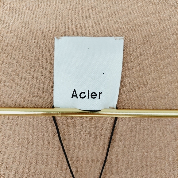 NEW Acler Highfield Brown Gathered Side Fitted Pencil Midi Dress P2017 - Picture 5 of 13